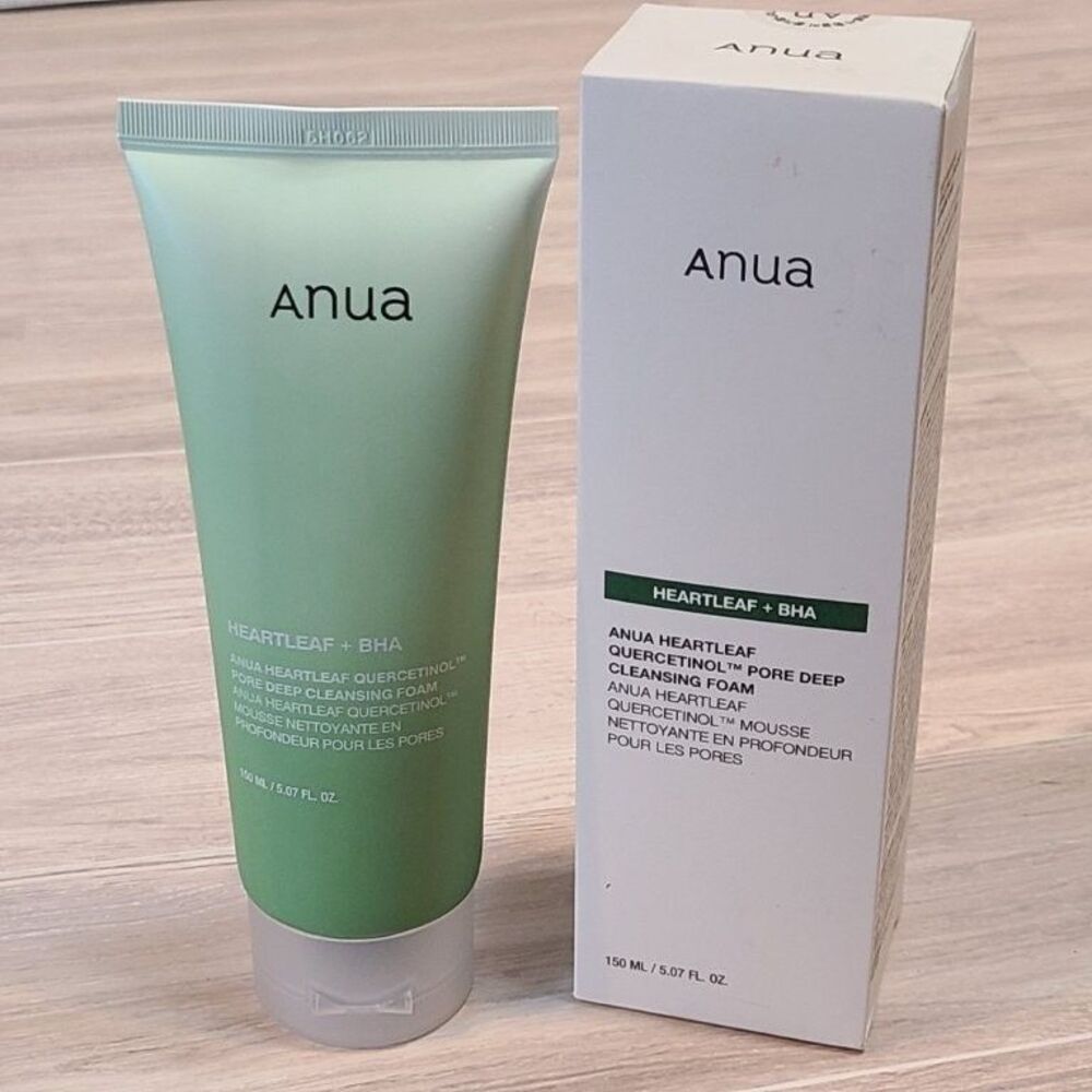 Anua Heartleaf BHA Quercetinol Pore Deep Cleansing Foam Face Wash 5.07oz